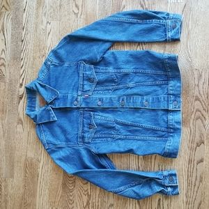 (36) Levi's Women's Denim Jean Jacket Cotton Retro Western Trending Country